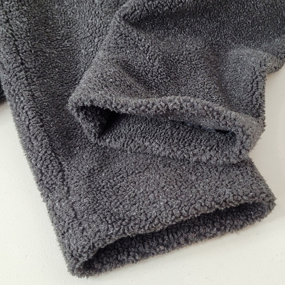 Kristen Blake Apre's Gray Vintage Button Front Oversized Teddy Bear Coat - Sz L - Picture 8 of 13